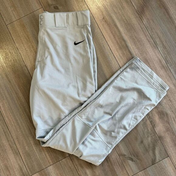 Nike Dri-Fit Grey‎ Long Baseball Pants Athletic Men size XL (Bin E-33) - Picture 1 of 5